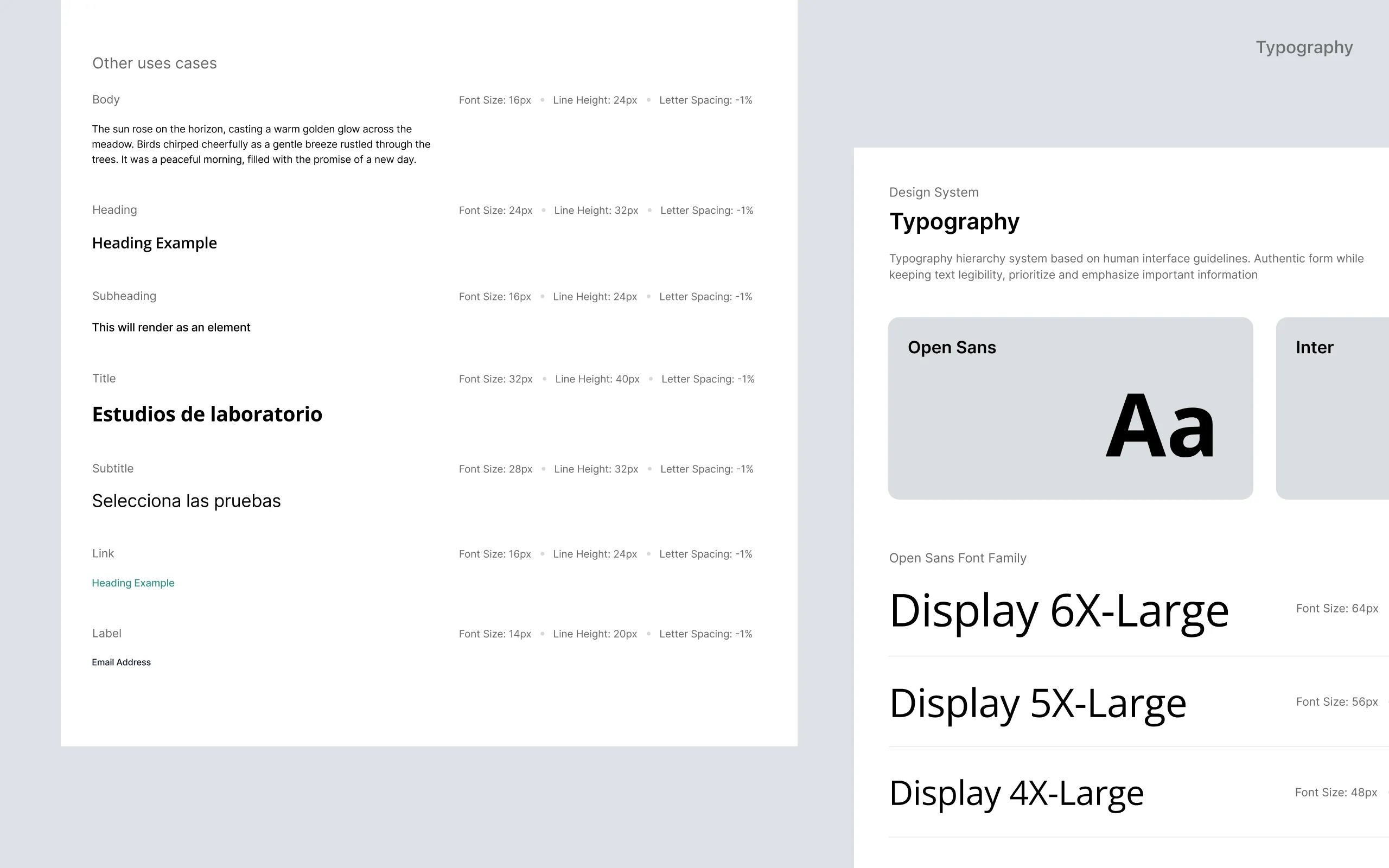 Sistema de diseño para Panda Salud: Tipografía