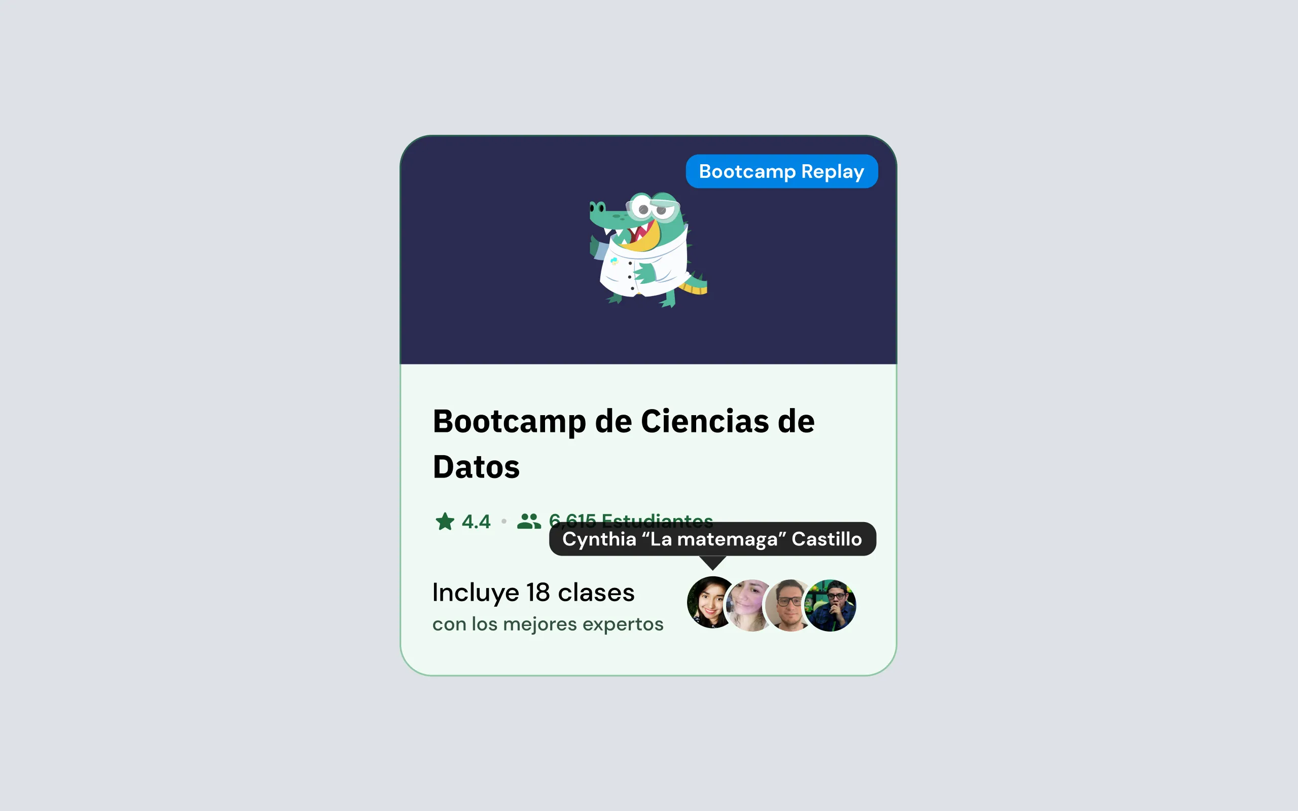 Información de los mentores en bootcamps