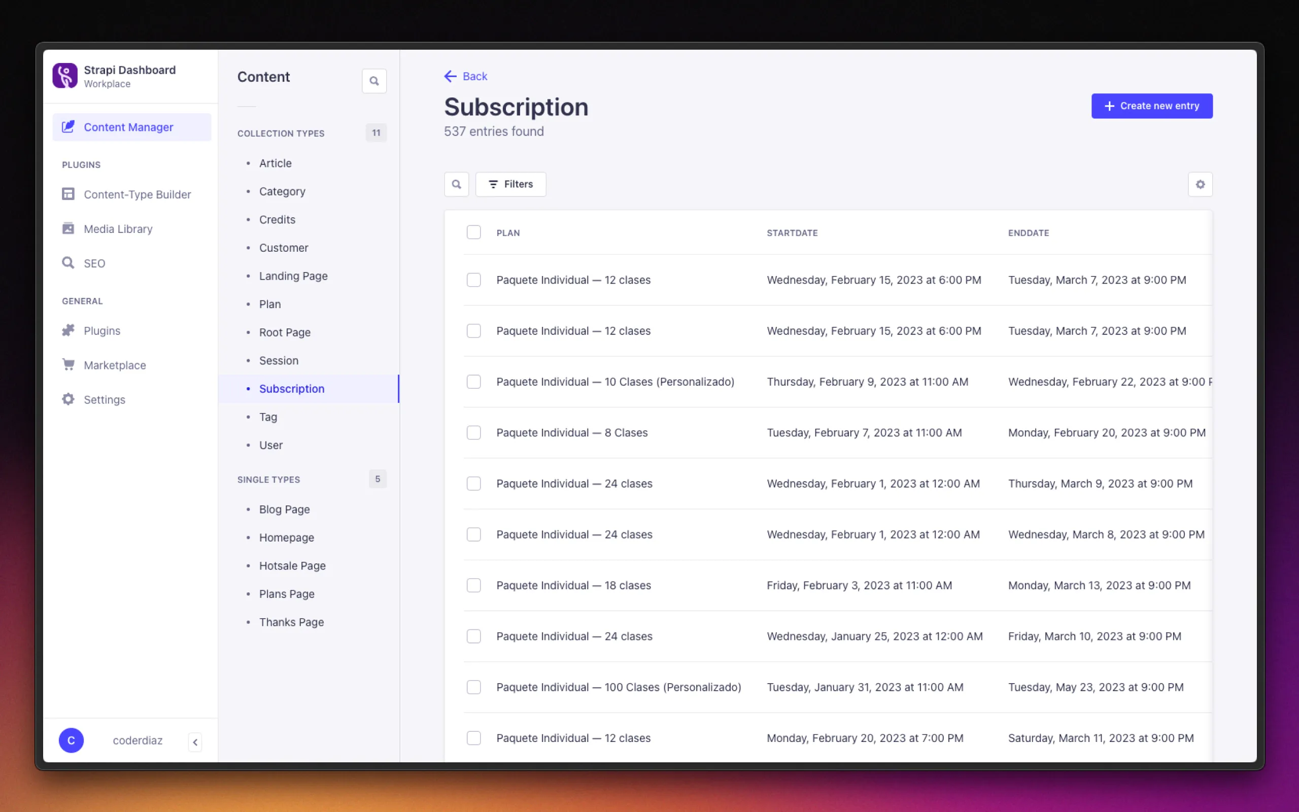 Gestionando el contenido con Strapi.js y sus APIs