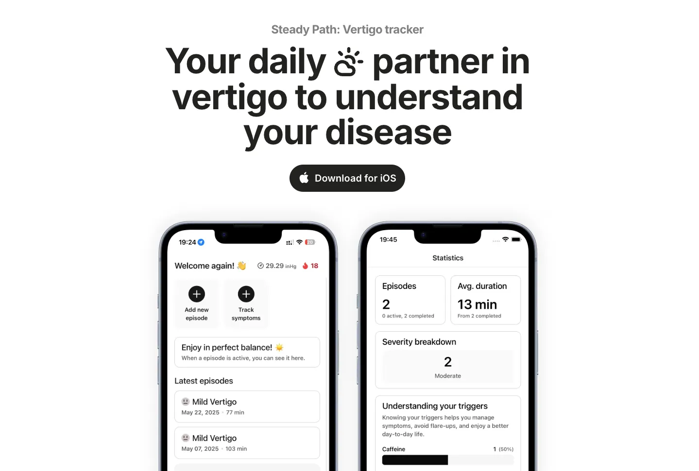 Steady Path: Tu partner para el vértigo y entender tu enfermedad