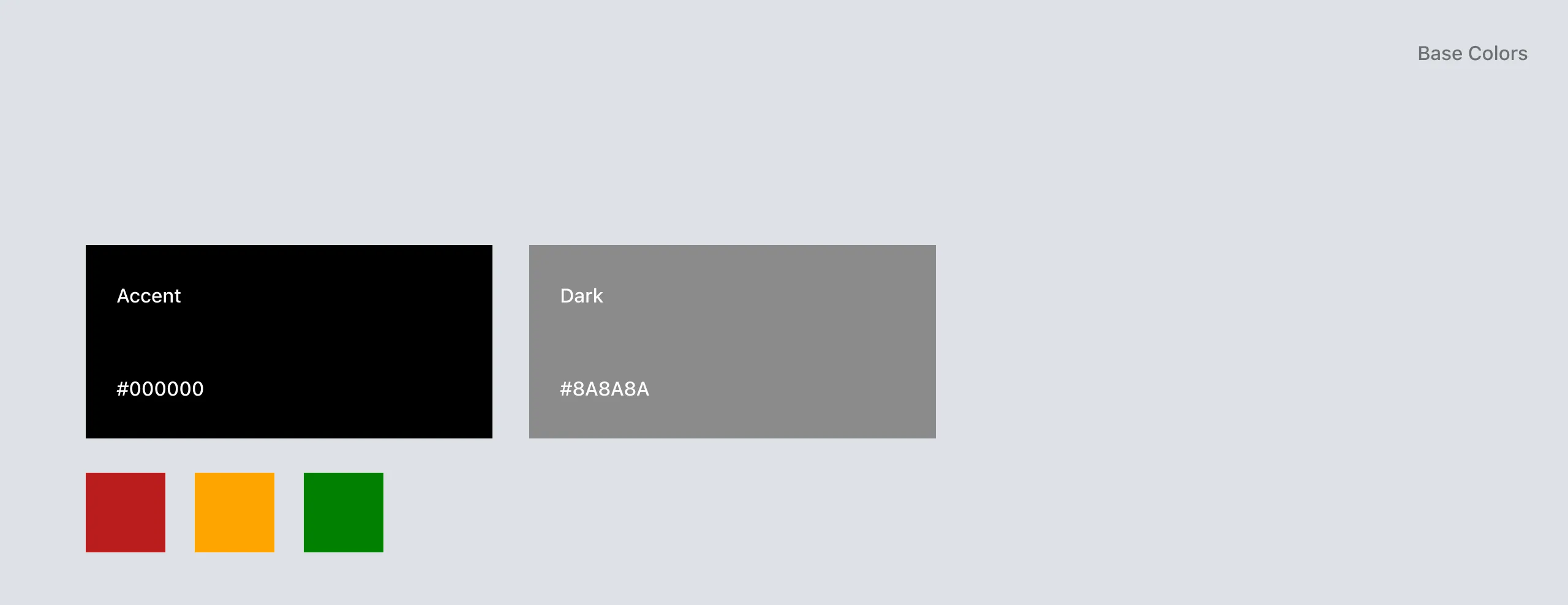 Colores base para la aplicación